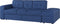FALSTER - Slaapbank 3-zits - Blauw - Polyester