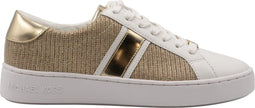 Michael Kors Irving Stripe - Lage Sneakers - Goudkleurige details - Wit/Goud