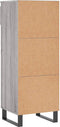 vidaXL - Schoenenkast - 40x36x105 - cm - bewerkt - hout - grijs - sonoma