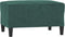 vidaXL - Voetenbank - 70x55x41 - cm - fluweel - donkergroen