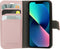 Mobiparts Classic Wallet Case - Flip Cover - Ruimte voor pasjes - Roze (iPhone 13 mini)