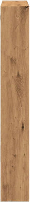 vidaXL - Wandkast - 50x15x100 - cm - bewerkt - hout - artisanaal - eikenkleurig
