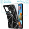 iMoshion Hoesje Geschikt voor Samsung Galaxy A21s Hoesje Siliconen - iMoshion Design hoesje - Zwart / Grafisch Design