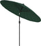 vidaXL - Parasol - met - aluminium - paal - 270 - cm - groen