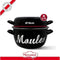Mosselpot - MENASTYL - 3645563 - Geëmailleerd staal - Zwart - 18 cm - Met opschrift - Alle kookpl...