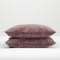 Zohome Kussensloop Lino - Kussenhoes van 40x80 cm - 1 stuk - 100% Katoen - Rood