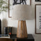 Riviera Maison Tafellamp Lampvoet - Bradbury Wood Slats Tafellampen Woonkamer - Naturel