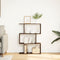 vidaXL - Kamerscherm - / - boekenkast - 3-laags - 70x24x97 - cm - hout - bruin - eiken