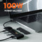 Satechi ST-UCHSEM - USB-C Hybrid Multiport Adapter - SSD slot 4K HDMI - Black