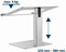 Gembird NBS-D1-02 - Laptopstandaard - Verstelbare hoogte en goede ventilatie - Zilver