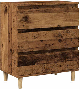 vidaXL - Dressoir - 60x35x70 - cm - bewerkt - hout - oud - houtkleurig
