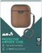 Mous Hoesje schokbestendig Geschikt voor AirPods 1 / 2 - Mous Leather Protective Case - Bruin
