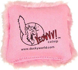 Yeowww - Kussentje met catnip - 100% biologische catnip - Roze