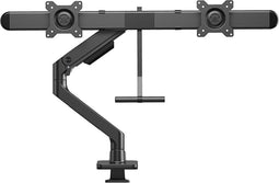 ACT AC8344 - Monitorarm - 2x 32" VESA 75x75/100x100 - Gasveer met crossbar (2 stuks)