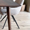 Old Inn - Eetkamertafel Mango walnoot met houten poot 200x100 cm