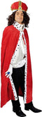 Boland - Koningsmantel rood - Volwassenen - Koning - Prinsen en Prinsessen- Middeleeuwen