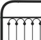 vidaXL - Bedframe - met - hoofdbord - metaal - zwart - 150x200 - cm