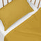 Happy Friday Sheet set 2 pieces Basic 120x180 cm (Cot bed) Mustard