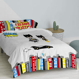 Happy Friday Duvet cover set 2 pieces Bat 180x220 cm (Single) Multicolor