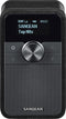 Sangean DDR-8 compacte houten DAB+ en FM radio met Bluetooth ontvangst, Midnight Oak