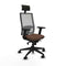 Bureaustoel met hoofdsteun Piqueras y Crespo 2D066N1 Donkerbruin