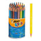 BIC Kids ECOlutions Evolution Triangle in pot zonder deksel - 48 potloden - Diverse Kleuren