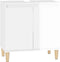 vidaXL - Wastafelkast - 58x33x60 - cm - bewerkt - hout - hoogglans - wit