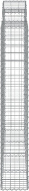 vidaXL - Schanskorven - 6 - st - gewelfd - 200x50x180/200 - cm - ijzer