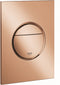 GROHE Nova Cosmopolitan S - Bedieningspaneel Toilet - Dual Flush - Warm Sunset (glanzend brons) - Slank formaat
