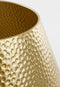House of Seasons Kerstboomrok - L50 x B30 x H26 cm - Gehamerd metaal - Goud