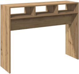 vidaXL - Wandtafel - 105x30x80 - cm - bewerkt - hout - artisanaal - eikenkleur
