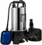 VEVOR Dompelpomp 1100W - Vuilwaterpomp 333,3l/min - IPX8 - ZilverZwart