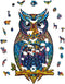 UNIDRAGON Houten Puzzel Voor Volwassenen Dier - Charmante Uil - 186 stukjes - Medium 21x35 cm