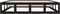 vidaXL - Bedframe - massief - hout - zwart - 150x200 - cm