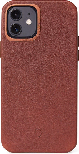 DECODED iPhone 12 / 12 Pro - Back Cover - Hoogwaardig Europees Leer - Bruin
