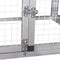vidaXL - Kippenhok - met - ren - en - nestkast - aluminium