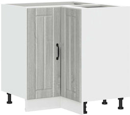 vidaXL - Keuken - hoekonderkast - Lucca - bewerkt - hout - grijs - sonoma - eiken