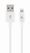 Cablexpert CC-USB2P-AMLM-1M-W - Lightning Kabel - 1 m - Wit