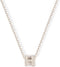 Orelia letter H ketting - ketting met hanger - verstelbaar 40,5cm - zilverkleurig