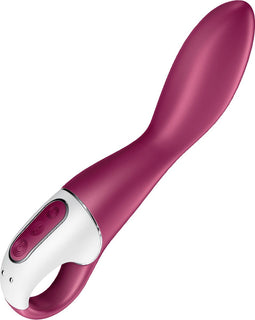 Satisfyer, Bluetooth G-spot vibrator, Heated Thrill, 20,5 cm, met app, met warmtefunctie, gemaakt van siliconen