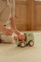 Little Dutch LD2529 - Houten Betonwagen - Inclusief bouwvakker - Groen