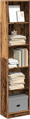 vidaXL - Boekenkast - 40x24x176 - cm - bewerkt - hout - oud - houtkleurig