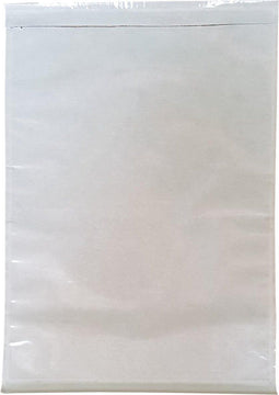 500 Paklijstenveloppen A4 225x315mm transp. korte zijde open