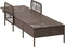 vidaXL - Ligbed - met - Kussen - Bruin - Poly - Rattan