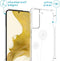 iMoshion Hoesje Geschikt voor Samsung Galaxy S22 Plus Hoesje Met Koord - iMoshion Design Hoesje met Koord - Transparant / Dandelion