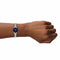 Skagen ANITA MICRO - Dames Horloge 22 mm - Zilverkleurig met zandsteenblauwe wijzerplaat