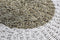HSM Collection Vloerkleed Malibu - ø120 cm - raffia/zeegras - naturel/wit/zwart