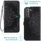 iMoshion Hoesje Geschikt voor Samsung Galaxy S21 Hoesje Met Pasjeshouder - iMoshion Mandala Bookcase - Zwart