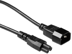 ACT AK5028 - C14 naar C5 Voedingskabel 2 m - Zwart