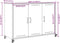 vidaXL - Dressoir - 100,5x39x72 - cm - staal - zwart